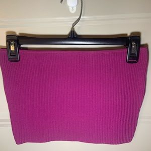 Women strapless crop top